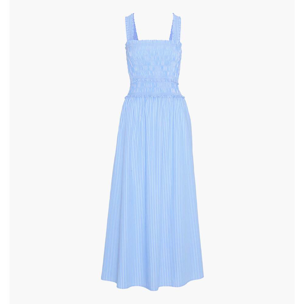 Hill House Home The Azalea Maxi Nap Dress - Blue Stripe Size SBlue Stripe / S